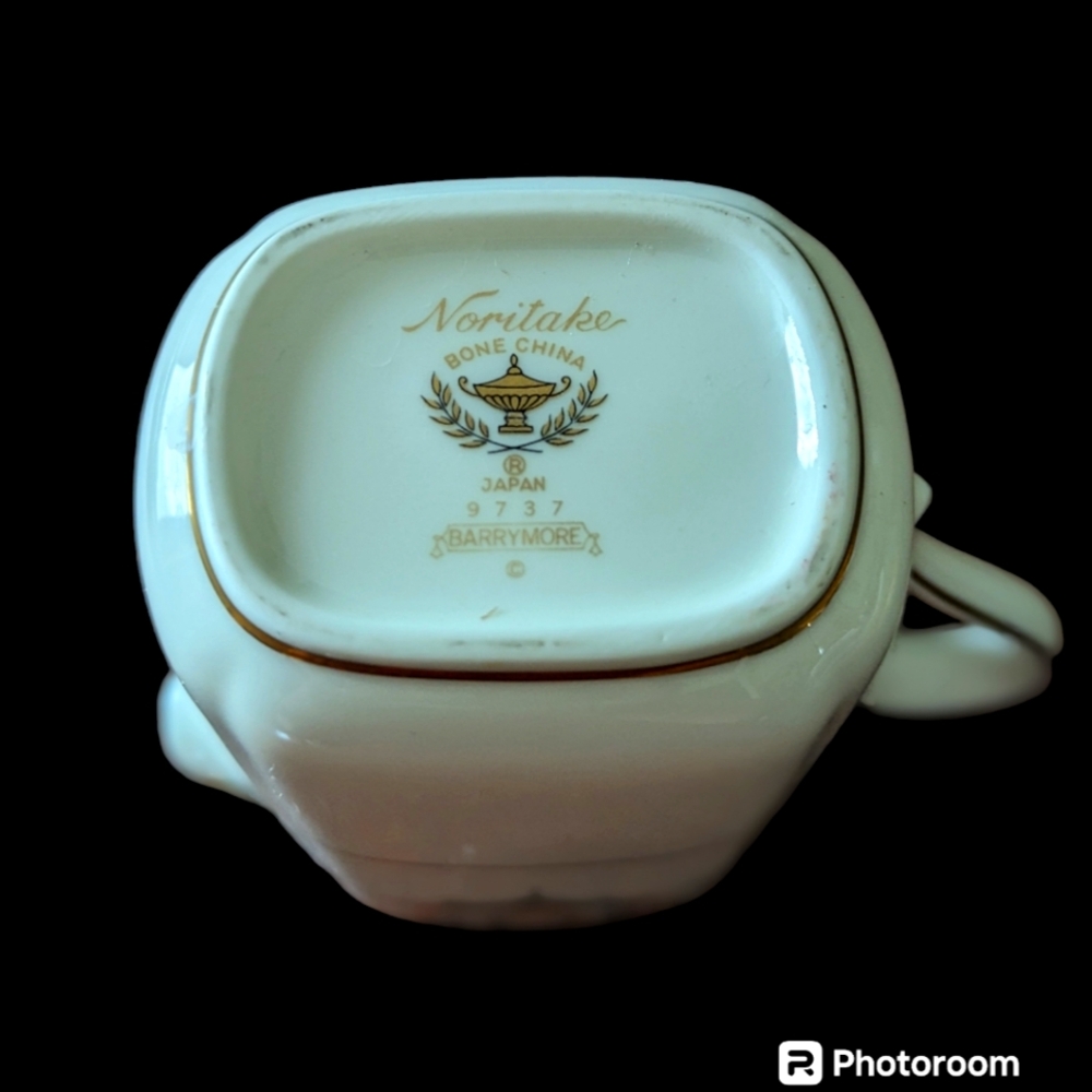 Noritake BARRYMORE China 9737 Covered Sugar Bowl Creamer Set - Picture 4 of 6